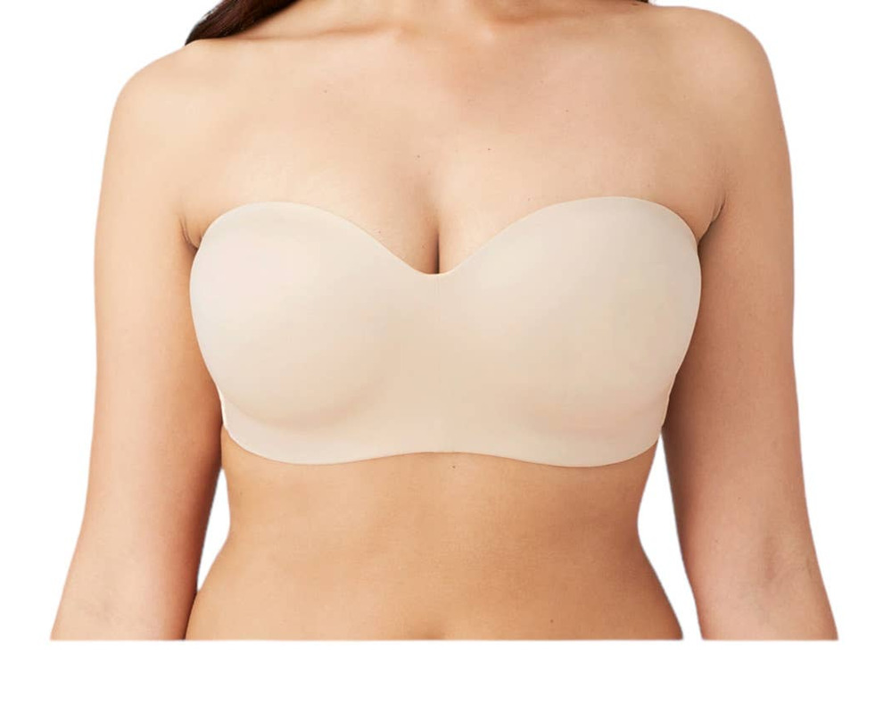 Wacoal 854372 Staying Power wire free strapless bra tan size 32D